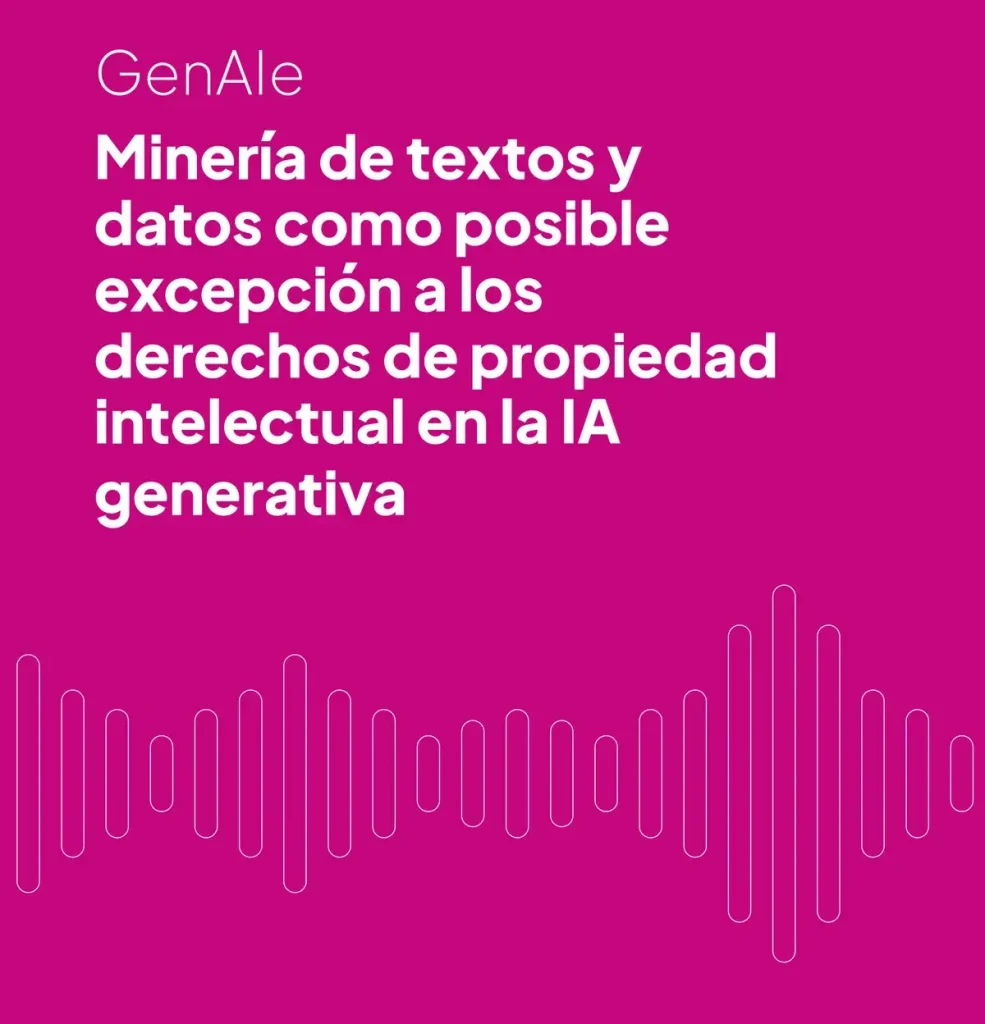 mineria textos datos posible excepcion derechos propiedad intelectual ia generativa